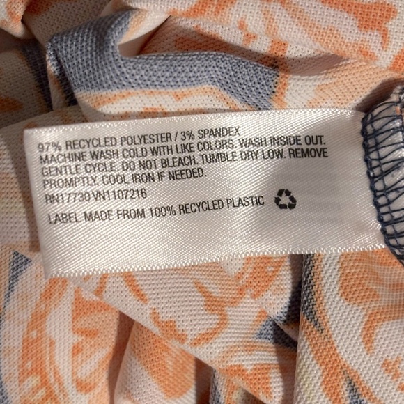 Goodfellow & Co Navy Citrus Pattern Polo Size Small - Picture 3 of 4